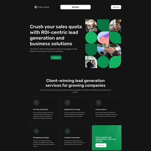 B2B Lead Generation Agency Screenshot