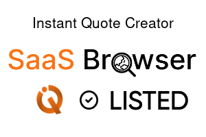 Instant Quote Creator - SaaS Browser Verified Badge