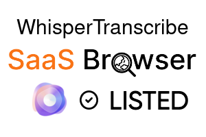 WhisperTranscribe - SaaS Browser Verified Badge