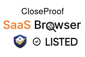 CloseProof - SaaS Browser Verified Badge