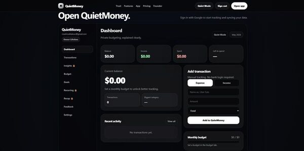 QuietMoney Screenshot 4