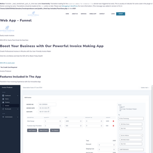 Invoice Producer Screenshot