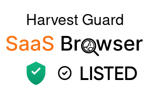 Harvest Guard - SaaS Browser Verified Badge