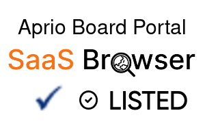 Aprio Board Portal - SaaS Browser Verified Badge