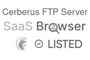 Cerberus FTP Server - SaaS Browser Verified Badge