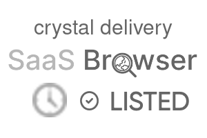 crystal delivery - SaaS Browser Verified Badge