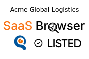 Acme Global Logistics - SaaS Browser Verified Badge