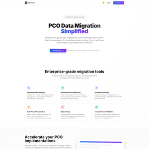 PCO Data Migration Screenshot
