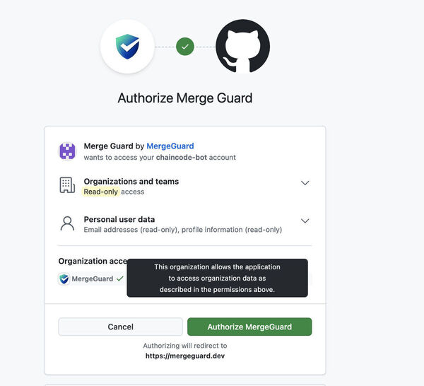 MergeGuard Screenshot 1