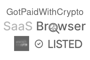 GotPaidWithCrypto - SaaS Browser Verified Badge