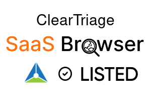 ClearTriage - SaaS Browser Verified Badge