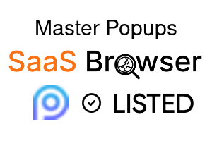 Master Popups - SaaS Browser Verified Badge