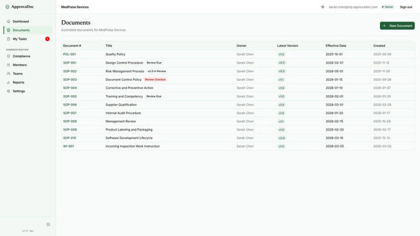 ApprovaDoc Screenshot 4