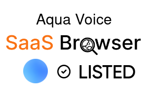 Aqua Voice - SaaS Browser Verified Badge