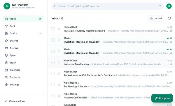 ArawaMail Screenshot 2