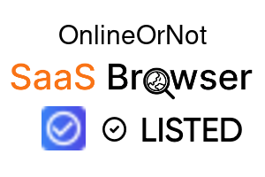 OnlineOrNot - SaaS Browser Verified Badge