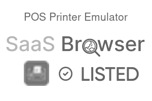 POS Printer Emulator - SaaS Browser Verified Badge