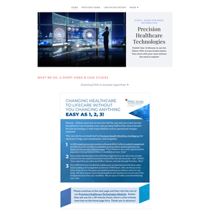 Precision Healthcare Technology Screenshot