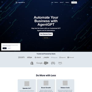 AgentGPT Screenshot