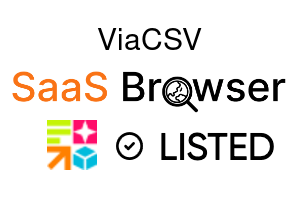 ViaCSV - SaaS Browser Verified Badge