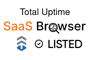 Total Uptime - SaaS Browser Verified Badge