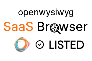 openwysiwyg - SaaS Browser Verified Badge