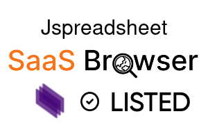 Jspreadsheet - SaaS Browser Verified Badge