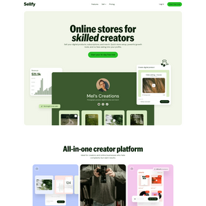 Sellfy Screenshot