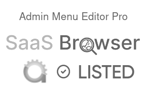 Admin Menu Editor Pro - SaaS Browser Verified Badge