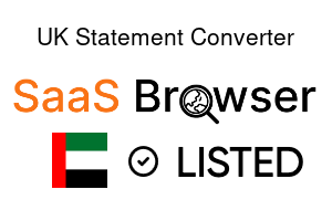 UK Statement Converter - SaaS Browser Verified Badge