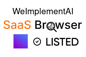 WeImplementAI - SaaS Browser Verified Badge