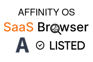 AFFINITY OS - SaaS Browser Verified Badge