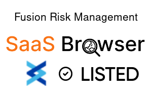 Fusion Risk Management - SaaS Browser Verified Badge