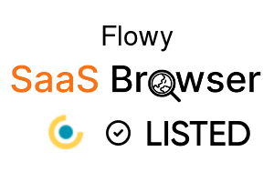 Flowy - SaaS Browser Verified Badge