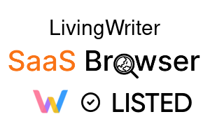 LivingWriter - SaaS Browser Verified Badge