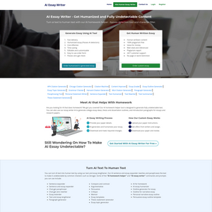AI Essay Writer Screenshot