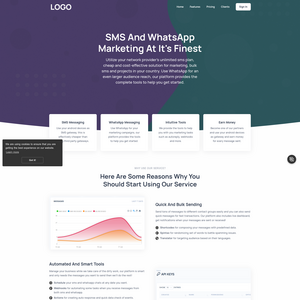 SMS and WhatsApp Marketing Screenshot