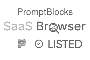 PromptBlocks - SaaS Browser Verified Badge