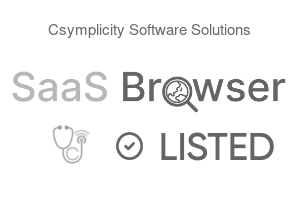 Csymplicity Software Solutions - SaaS Browser Verified Badge
