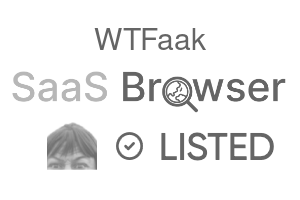 WTFaak - SaaS Browser Verified Badge