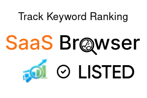 Track Keyword Ranking - SaaS Browser Verified Badge