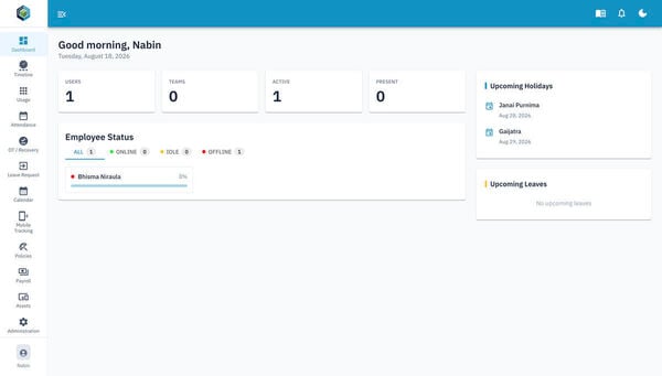 WorkMoniQ Screenshot 1