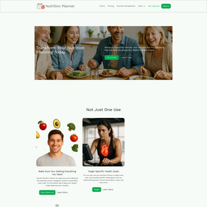 Nutrition Planner Screenshot
