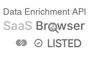 Data Enrichment API - SaaS Browser Verified Badge