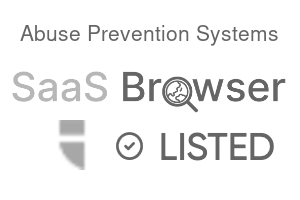 Abuse Prevention Systems - SaaS Browser Verified Badge
