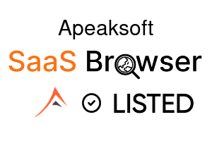 Apeaksoft - SaaS Browser Verified Badge