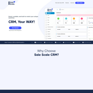Custom CRM Screenshot
