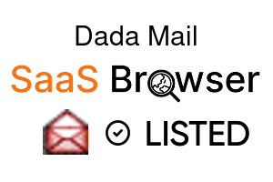Dada Mail - SaaS Browser Verified Badge