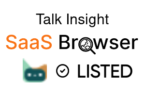 Talk Insight - SaaS Browser Verified Badge