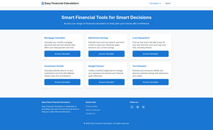 Easy Financial Calculators Screenshot